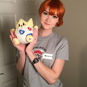 Love this adorable shot of @ladyashexii and her little Togepi!