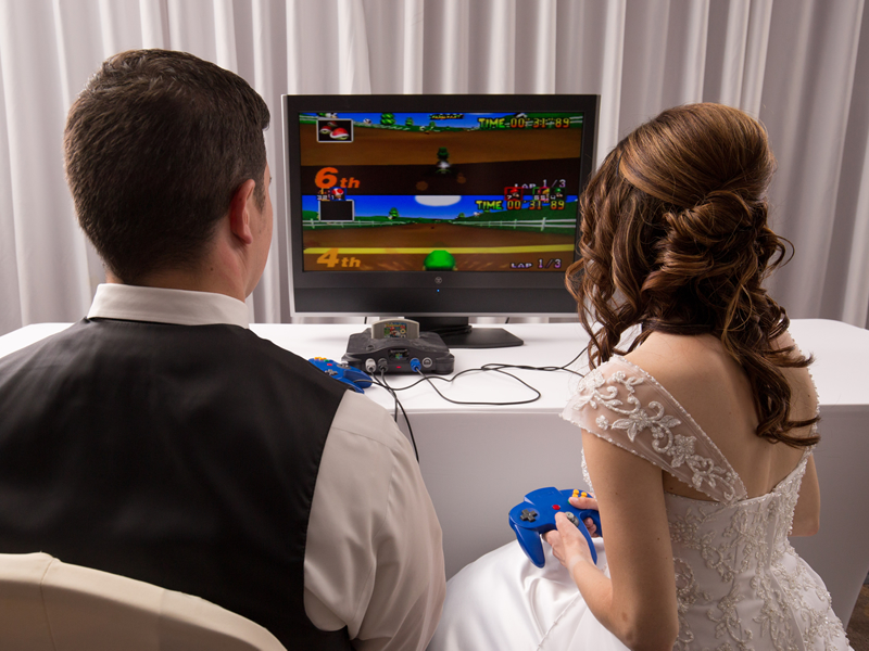 Image of Pause My Game's gaming themed wedding